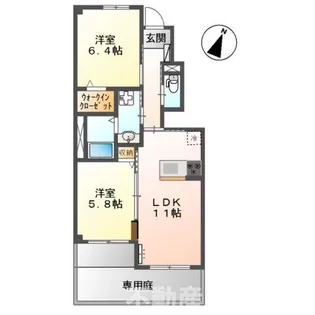 フロンティア エステート【1階】の間取り