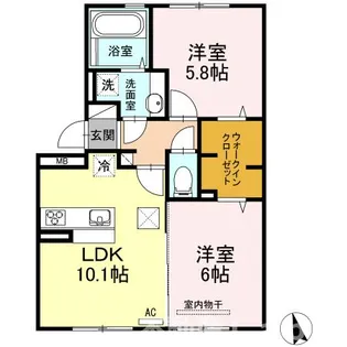 サクラハイムⅡ【103号室】の間取り