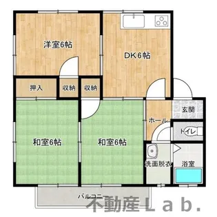 ハイツ渡辺【202号室】の間取り