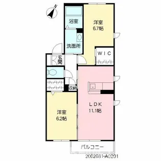 プレミアスヴィラ【2階】の間取り