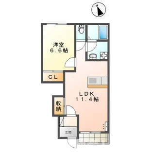 ベビーズ・ブレス【1階】の間取り