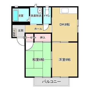 ヴィルセゾン【2階】の間取り