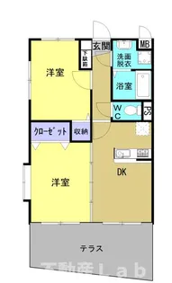 プログレッソ今釜【4階】の間取り