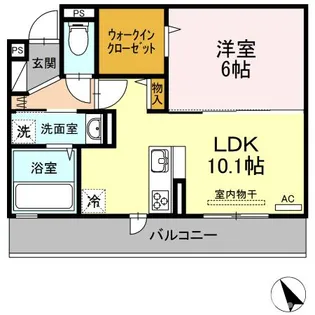 ヴァンヴェール(天草)【202号室】の間取り