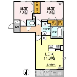 ドレミファーネ【301号室】の間取り