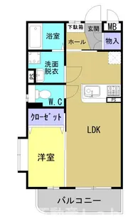 コート・エスポワール【1A号室】の間取り