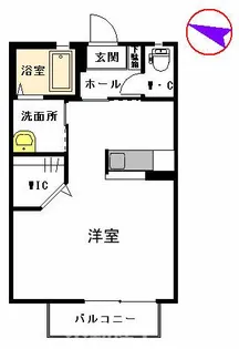 サンビレッジ高柳【203号室】の間取り