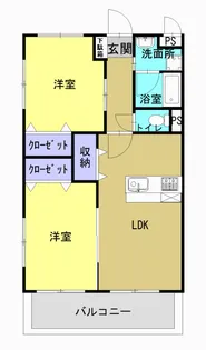 Une Lumiere【205号室】の間取り