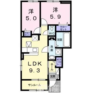 ベラ ルーチェ A【1階】の間取り