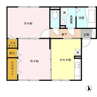 エスポワール北浜【2階】の間取り
