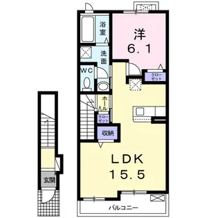 サンミッシェル A【2階】の間取り