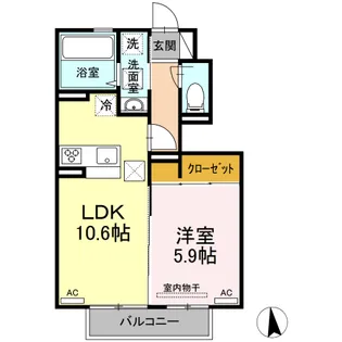 ステラ【101号室】の間取り