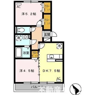 ルミエール須賀【3階】の間取り