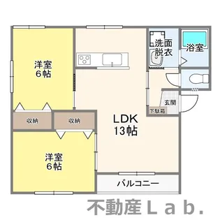 コーポ・アンビション B【104号室】の間取り