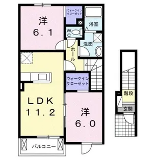 クレセールB【2階】の間取り