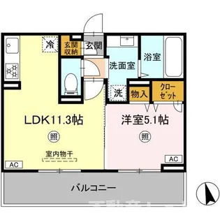 パストラル松橋Ⅱ【3階】の間取り
