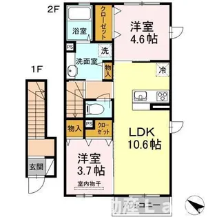 グランシャリオ入地【2階】の間取り