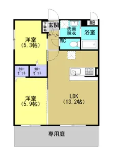 MURIII(エムユーアールスリー)【1D号室】の間取り