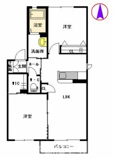 シャーメゾン【201号室号室】の間取り