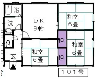 第1グリーンヒル【1階】の間取り