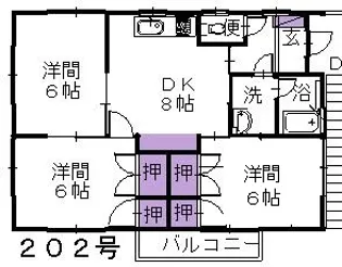 第1グリーンヒル【2階】の間取り