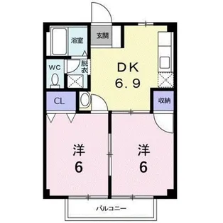 NEWCITY五番館【2階】の間取り