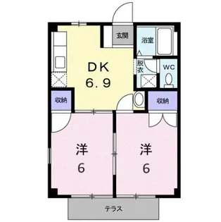 スカイアイランド【1階】の間取り