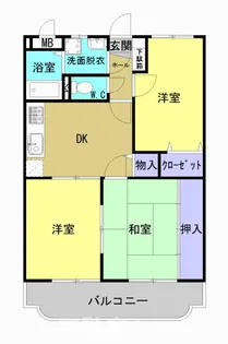 サンプレッソ【1C号室】の間取り
