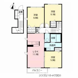 ビアンカーサ【203号室】の間取り