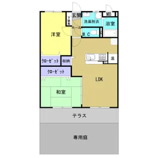 プランドールソフィア【1B号室】の間取り