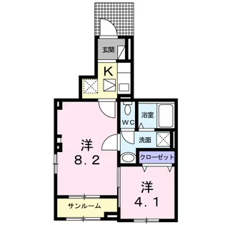 ルフィーネ【1階】の間取り
