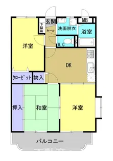 リヴィエール広瀬【3階】の間取り
