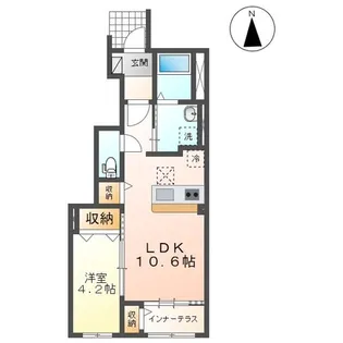 トリコロールⅡ【1階】の間取り