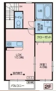 LienⅡ(リアンⅡ)【202号室】の間取り