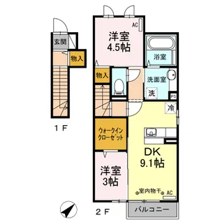 ステラ【206号室】の間取り