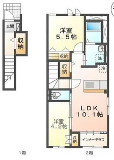 グランブール【2階】の間取り