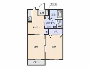 カオリーモ青山C棟【2階】の間取り