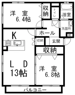 レンブラントB棟【2階】の間取り