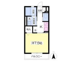 ルミウスB棟【1階】の間取り
