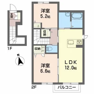 プレジデンス【2階】の間取り