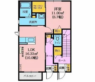 ジェミニ向中野壱番館【1階】の間取り
