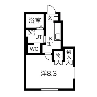レジデンスウエストⅡ【1階】の間取り