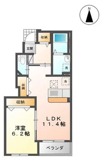 フランク.MⅡ【1階】の間取り