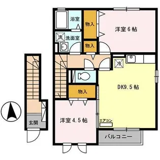 Fill House B棟【2階】の間取り