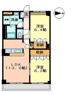 プラムコート【2階】の間取り