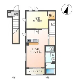 ソレイユ【2階】の間取り