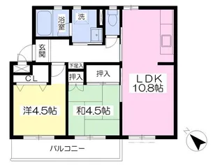 ルネッタ青山【306号室】の間取り