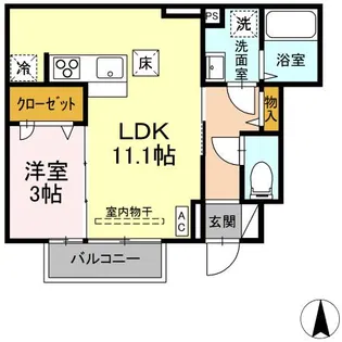 ラブリエSUN Ⅰ棟【1階】の間取り