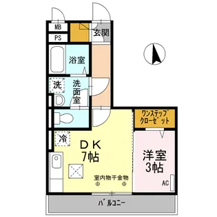 コム・シェ・ヴA棟【3階】の間取り