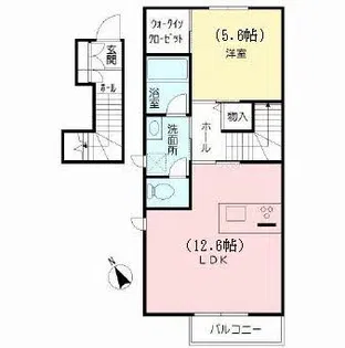 ランバーキャンプキタカミ【2階】の間取り